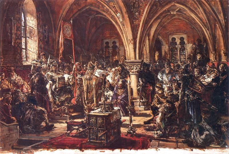 Jan Matejko The First Sejm in leczyca oil painting image
